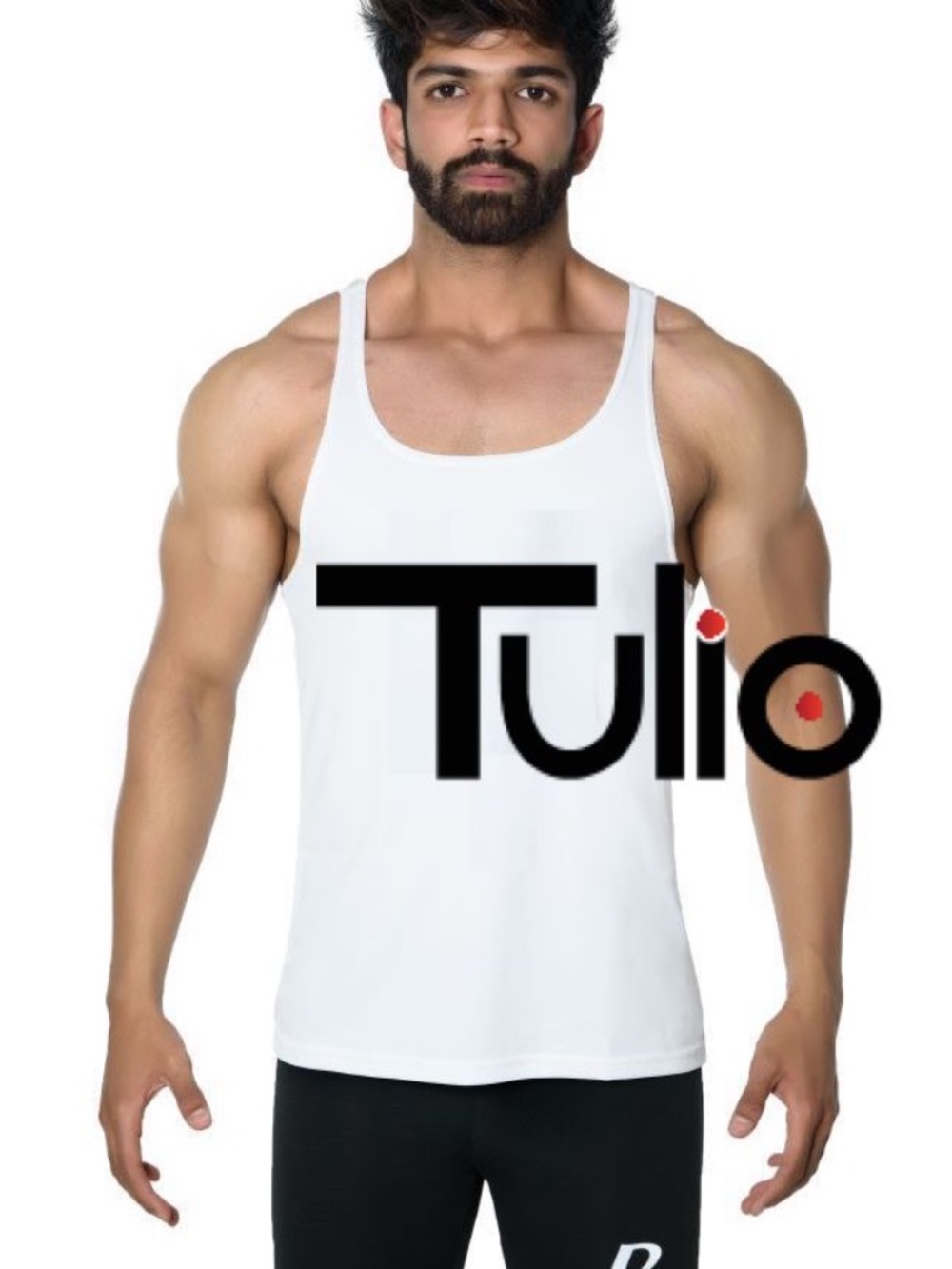 Tulio Mesh Stringer Tank Top XL Gently worn 100% polyamide pinpoint mesh
